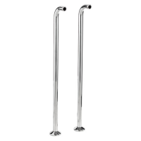 Nicolazzi Articoli vari Пара вертикальных крепежей для ванны, цвет хром