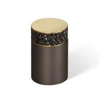 Decor Walther Rocks BMD1 Баночка универсальная 6.5x9.8см, с кристаллами Swarovski®, цвет: темная бронза / золото матовое