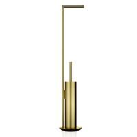 Decor Walther Mikado SBK Напольная стойка с ершиком и бумагодержателем, цвет: латунь