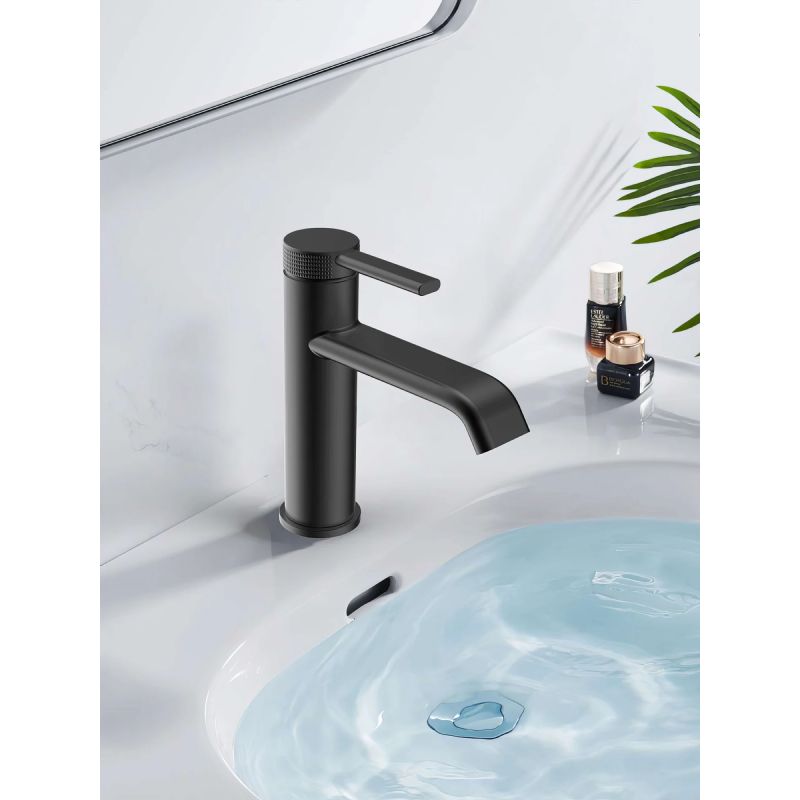 Смеситель на раковину SMARTFLOW SMF0102-A01BK, черный, артикул SMF0102-A01BK