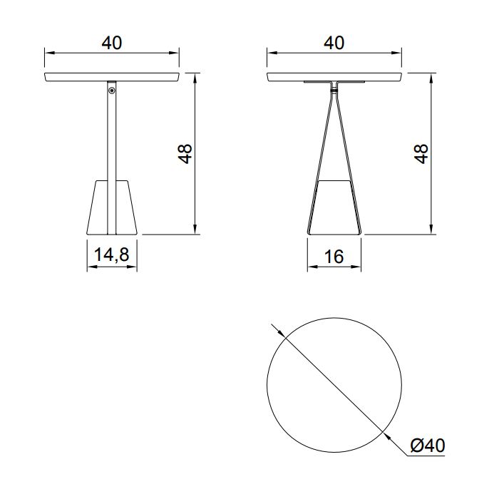 ANTONIO LUPI HALO Столик напольный Ø400х480 мм., база из мрамора Carrara satinato, столешница белая из Flumood, структура Veneziano goffrato