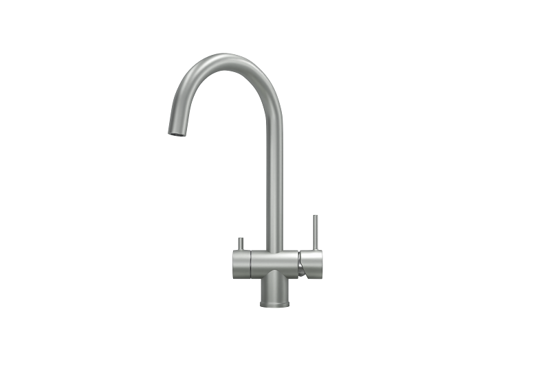 Смеситель для кухни Granula (7104, СТАЛЬ МАТОВАЯ), артикул 7104, СТАЛЬ МАТОВАЯ