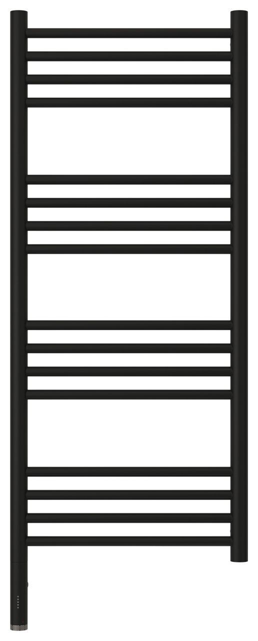 Полотенцесушитель электрический "БОГЕМА 3.0" прямая 1000х400 / МЭМ левый (Матовый чёрный)
