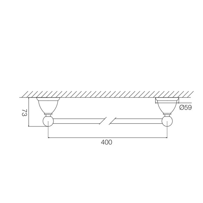 Fima Carlo Frattini Accessori Полотенцедержатель 40см., подвесной, цвет: золото