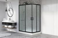 Душевой угол Royal Bath RB 8120HP-C-BL (матовое) левый