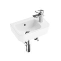 Комплект 4 в 1 Lavinia Boho One 21510495, подвесная фарфоровая раковина 37 см, смеситель, латунный сифон, угловые вентили 2 шт.