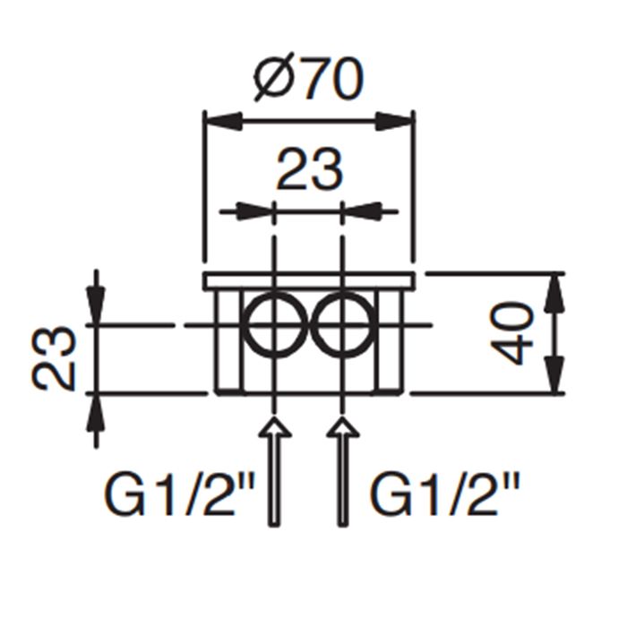 Внутрення часть, Fantini, Fontane Bianche, для смесителя для раковины