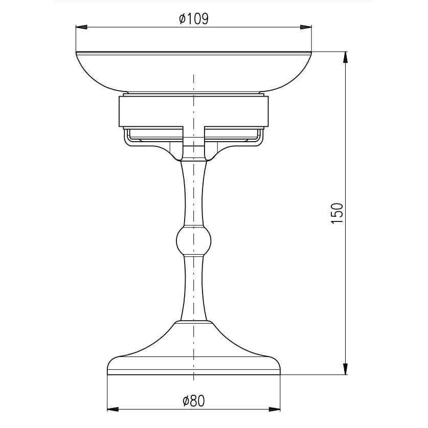 Мыльница Rav Slezak MORAVA MKA0301B, белый, артикул MKA0301B