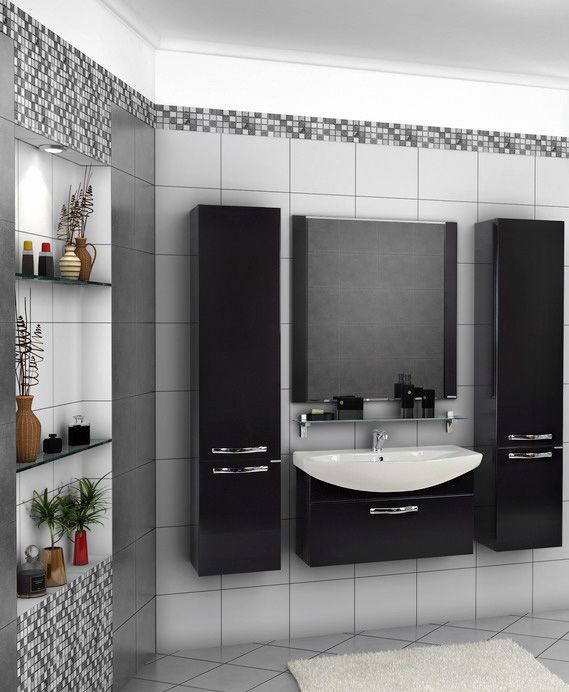 Тумба под раковину АКВАТОН АРИЯ 76 1A141701AA010 (подвесная, белый глянец), шт