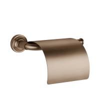 GESSI VENTI20 Держатель туалетной бумаги, с крышкой, цвет Copper Brushed PVD