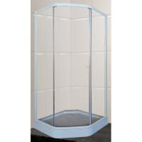 Душевой уголок Parly ZEP91 90х197 профиль Белый стекло прозрачное