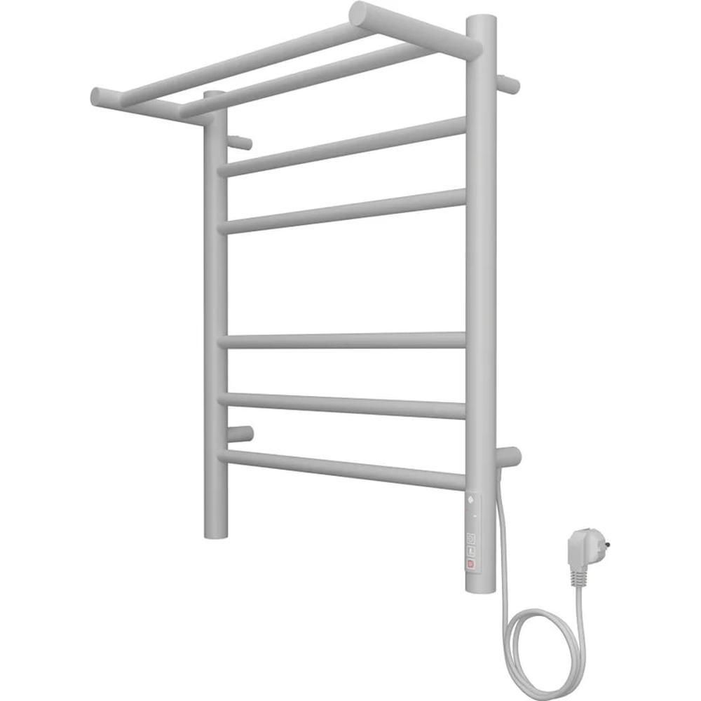 Полотенцесушитель электрический с полкой Terminus Аврора П6 45х60 КС 903, белый матовый, артикул 4670078556783