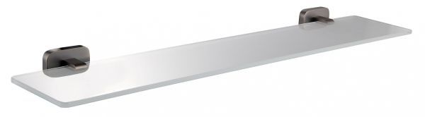 Стеклянная полка для ванной WONZON & WOGHAND GRAFFITY, Темный графит (WW-9327-BGM)