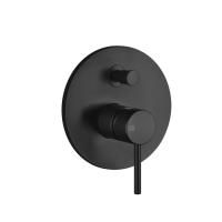 Gessi Emporio Via tortona Внешние части для настенного смесителя на 2 выхода с переключателем ванна-душ, цвет: Black XL