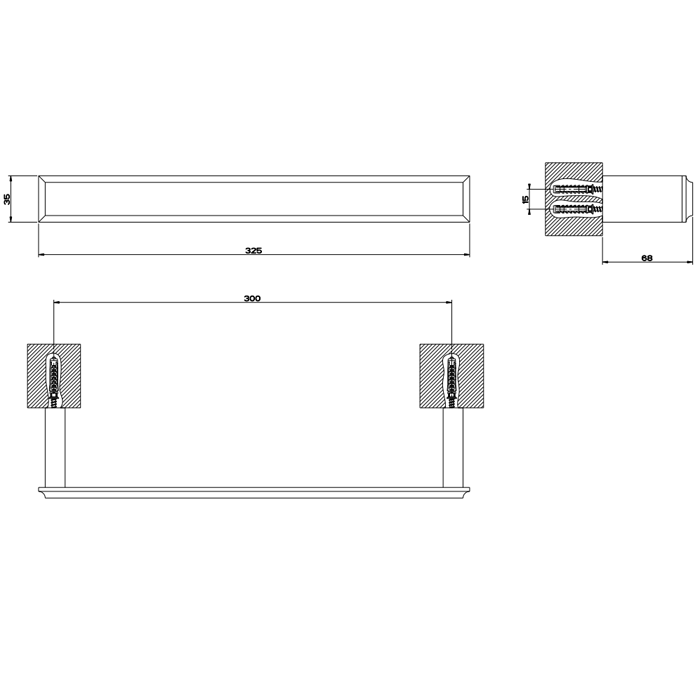Gessi Eleganza Полотенцедержатель 30см, цвет: хром Gessi Eleganza Полотенцедержатель 30см, цвет: хром