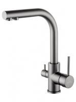 Смеситель для кухни c подключением фильтра WONZON & WOGHAND, Темный графит (WW-88458005-BGM)