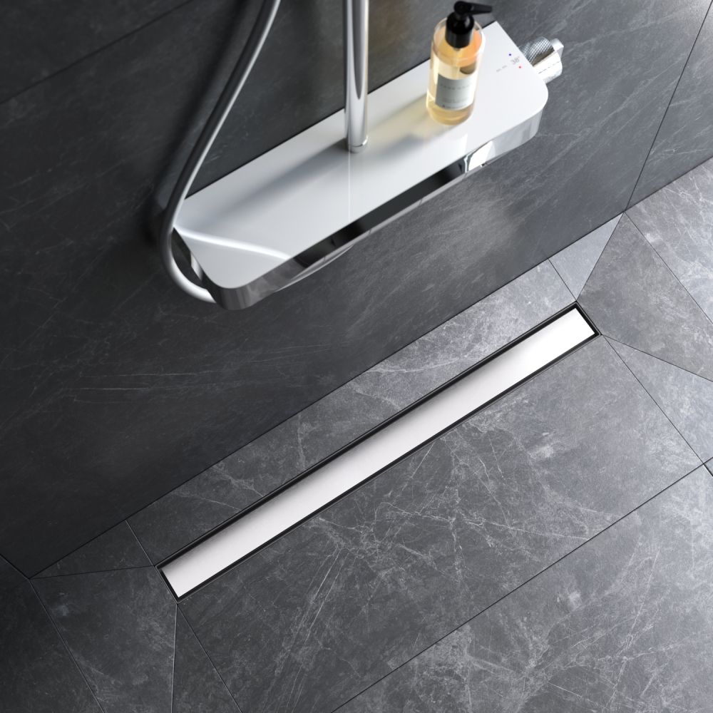 W01SC-U11-080-04SB MasterFlow Трап для душа линейный универс затвор Tile 80см цвет сталь мат W01SC-U11-080-04SB MasterFlow Трап для душа линейный универс затвор Tile 80см цвет сталь мат