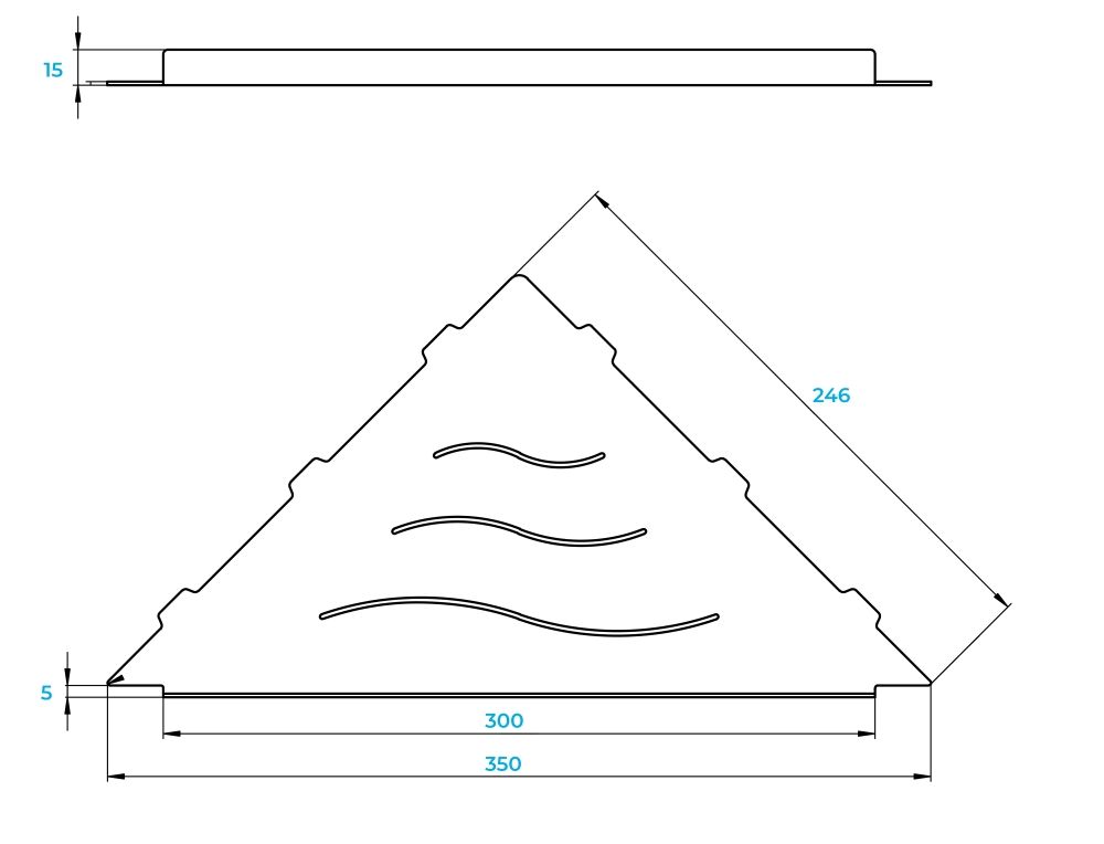 Полка для ванной RGW MT-12W