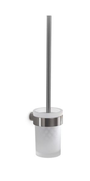 Gedy Pirenei, настенный стеклянный ёрш, цвет зачищенный хром