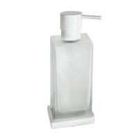 Colombo Look Дозатор для жидкого мыла настольный, цвет: белый матовый/матовое стекло Colombo Look Дозатор для жидкого мыла настольный, цвет: белый матовый/матовое стекло