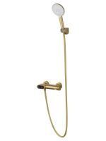 Смеситель для душа с встроенным изливом WONZON & WOGHAND MUSE Corno, Брашированное золото (WW-A30902-BG)