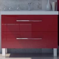 Тумба с раковиной SanVit Сольвейг 120 ksolv120 в цвете Ral Красный глянец Тумба с раковиной SanVit Сольвейг 120 ksolv120 в цвете Ral Красный глянец