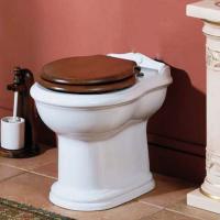 AZZURRA JUBILAEUM унитаз напольный 59*40см слив в стену, цвет белый с креплением к полу