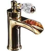 Смеситель для умывальника VOGUE CRYSTAL, золото_Комплект