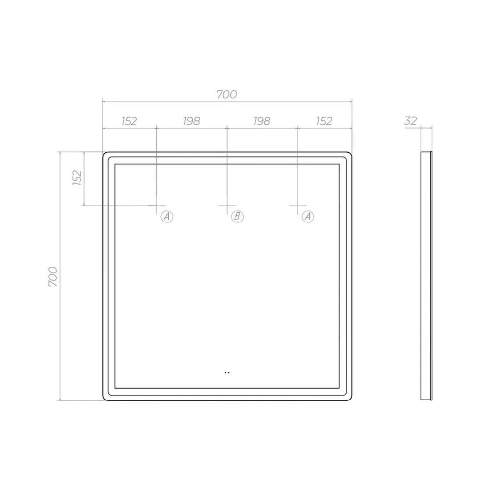 Зеркало VIGO Geometry Comfort 700, артикул 060