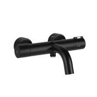 Gessi Emporio Via tortona Смеситель-термост наружный для ванны с автоматическим переключателем ванна-душ, цвет: Black XL