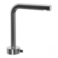 Fantini AF/21 Смеситель для раковины, 1 отв., без донного клапана, излив 155мм, цвет: матовая натуральная сталь