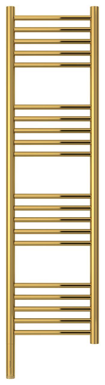 Полотенцесушитель электрический "БОГЕМА 3.0" прямая 1200х300 / МЭМ левый (Золото)