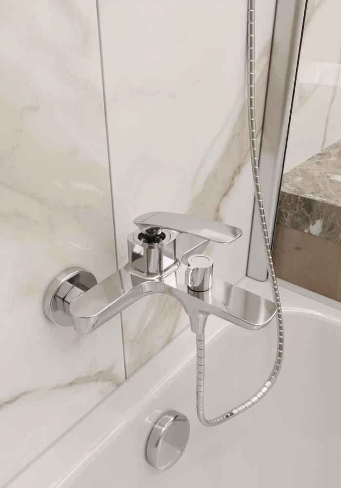 Смеситель для ванны Knotlor KN-42, хром