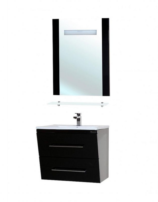 Зеркало Bellezza Берта 90 4610715050045 с подсветкой Черное