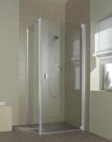 Kermi RAYA  Дверь в нишу RX 1WR 800х2000, петли справа, блестящее серебро, klar+ KermiClean