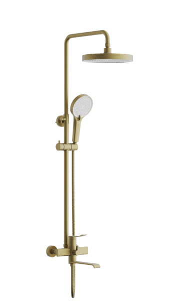 Душевая система BELZ B24812-5, брашированное золото