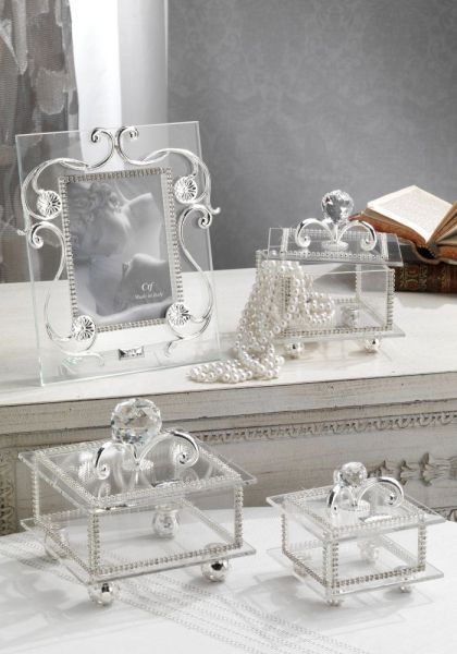 CTF, шкатулка средняя 12х12х12РH, цвет серебро