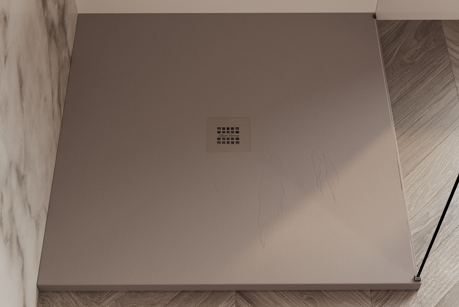 Душевой поддон Allen Brau Priority 100x90 8.31004-PGM платина