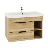 Тумба Onika Легран 80 подвесная, дуб галифакс (ум. Como-80)