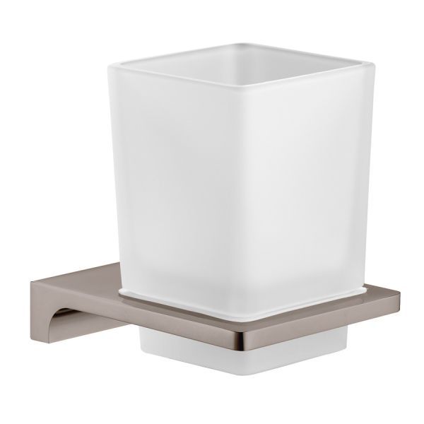 Стакан для ванной комнаты Rav Slezak NIL NLA0201MGL, серый металлик глянцевый