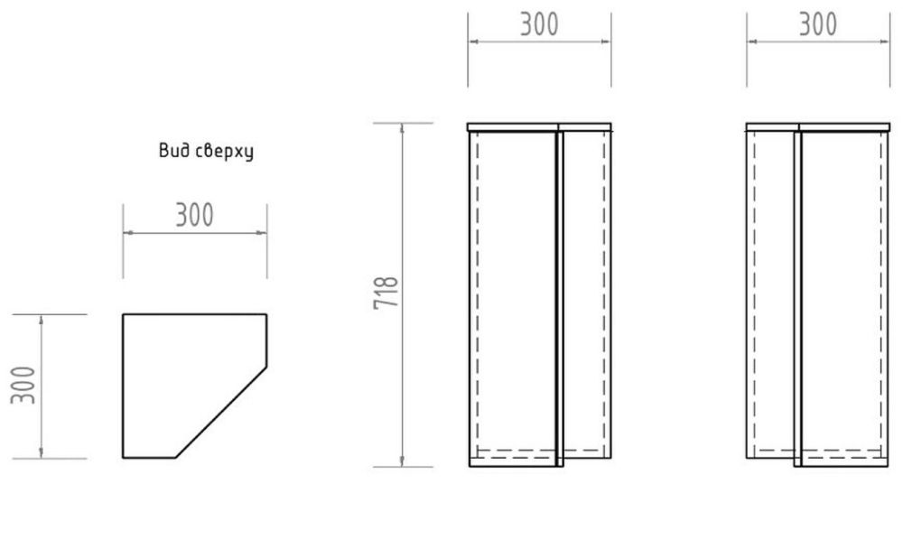 Зеркальный шкаф VIGO Alessandro zsh.ALE, 30 см, артикул zsh.ALE