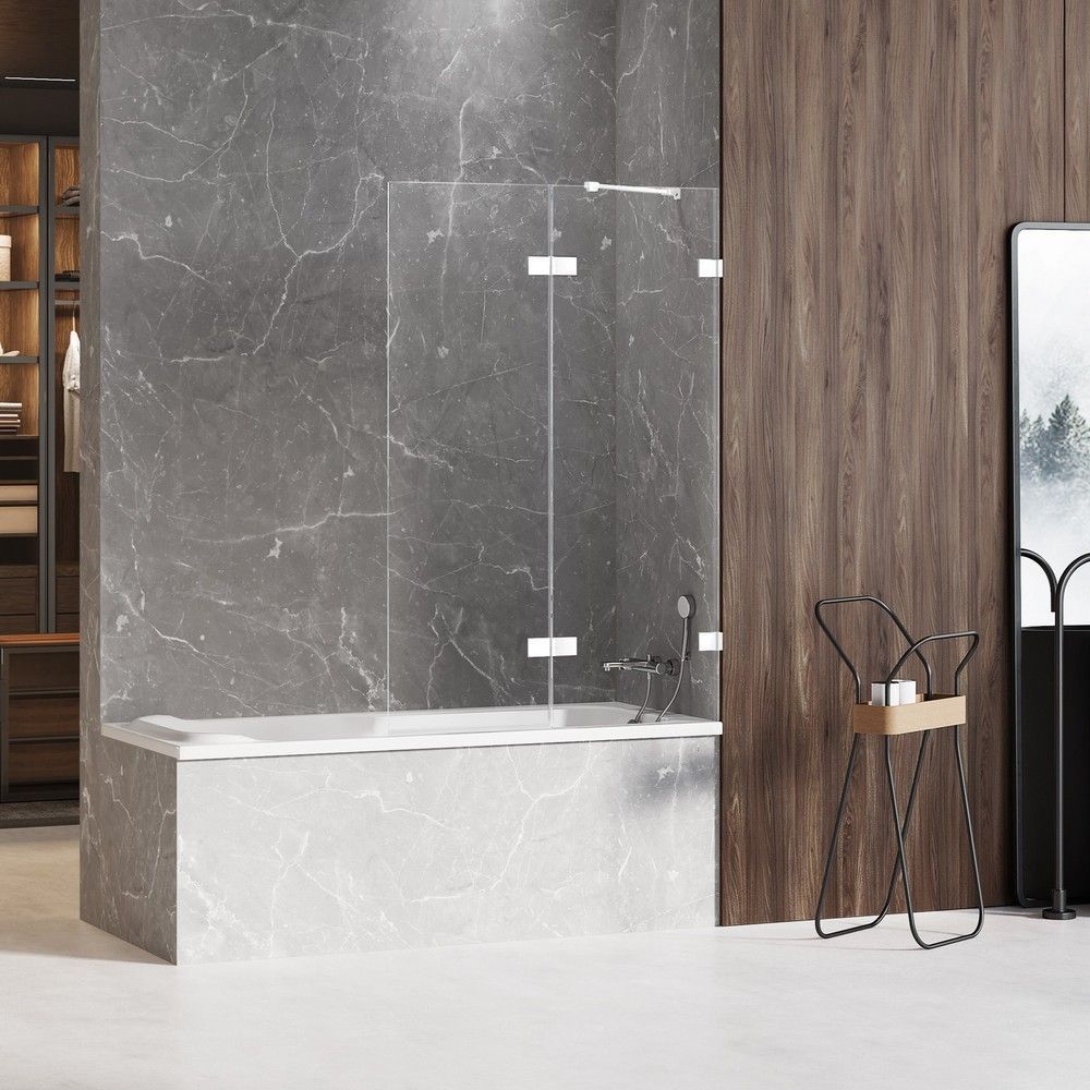 Шторка для ванны NEW TRENDY AVEXA WHITE 100 см EXK-2973 R (белый) Шторка для ванны NEW TRENDY AVEXA WHITE 100 см EXK-2973 R (белый)