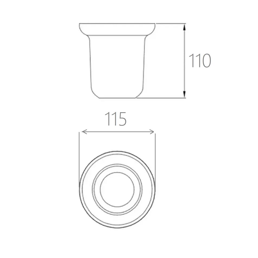 Стакан для ершика Savol S-MTB33, белый, артикул S-MTB33