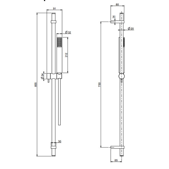 FIMA|Carlo Frattini Wellness Душевая штанга с ручным душем и шлангом 1500 мм., цвет хром FIMA|Carlo Frattini Wellness Душевая штанга с ручным душем и шлангом 1500 мм., цвет хром