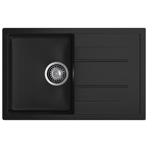 Кухонная мойка GranFest QUADRO 780L, черный