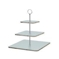 ADJ Сервировочная стойка, 30x30xH35 см.,ручка Круглая, цвет: небесный голубой, фурнитура хром