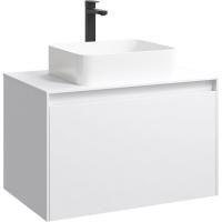 Mobi Корпус подвесной тумбы 80 см под умывальник , цвет белый глянец