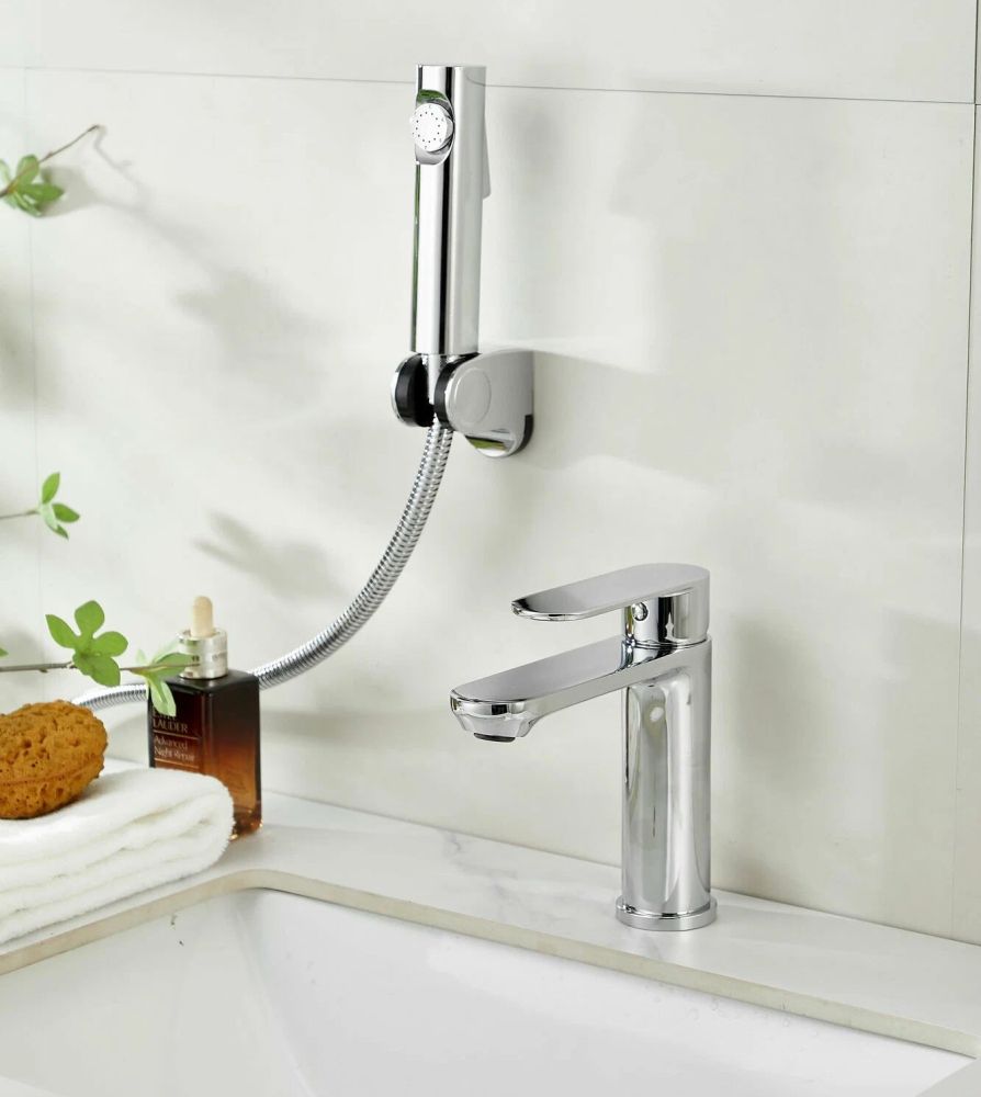 Смеситель для раковины с гигиеническим душем Maretti Florenza FLG32RF70, хром, артикул FLG32RF70