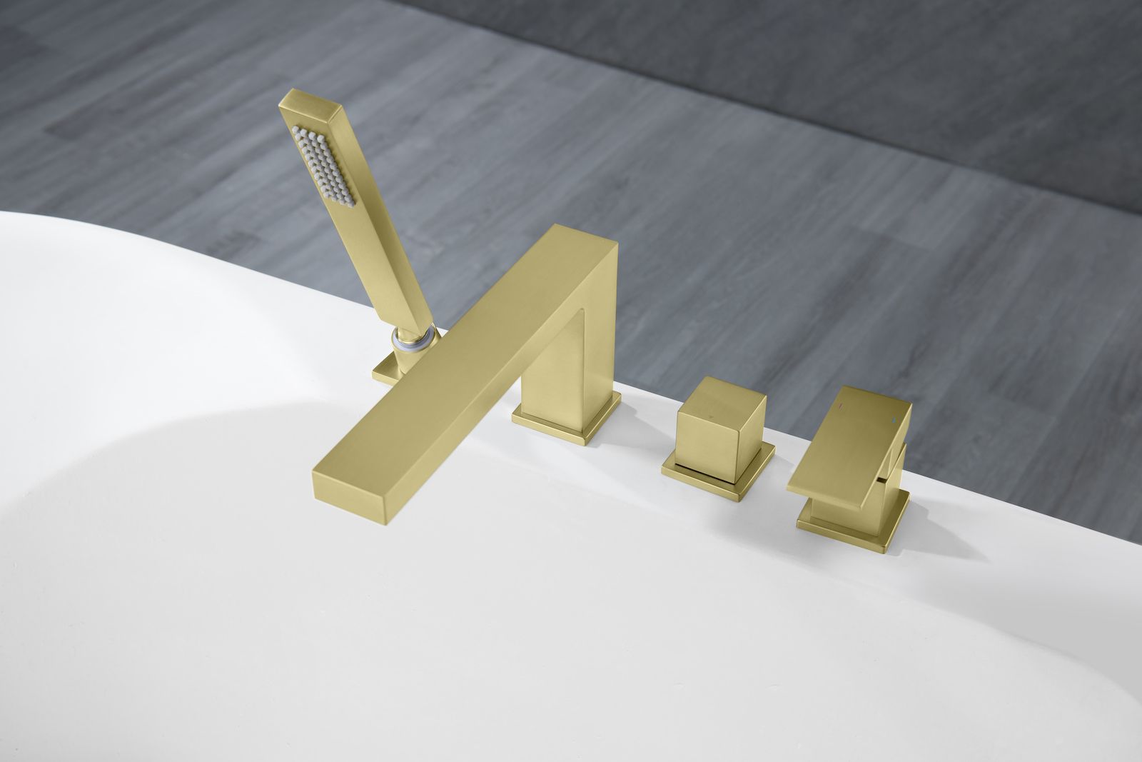 Смеситель для ванны с душем, врезной Timo Selene 2130/17Y золото матовое, артикул 2130/17Y