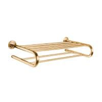 Colombo Hermitag Полотенцедержатель большой, 56х14см, подвесной, цвет: PVD золото
